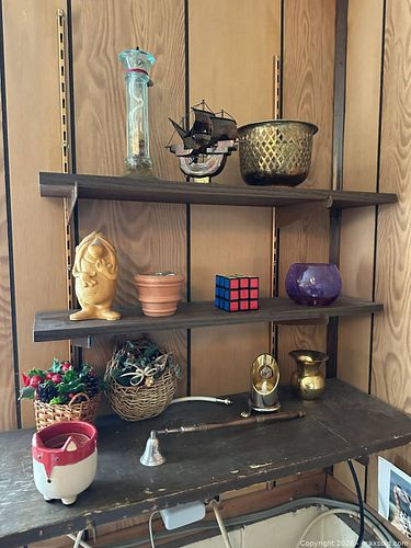 Mixed Lot Home Décor Accents with Brass, Glass, Ceramic (1 of 12)