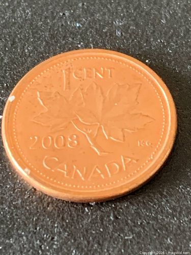 Canada 2008 One-Cent Coin (Magnetic + RCM logo) (1 of 6)