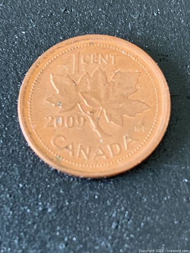 Canada 2009 One-Cent Coin (Magnetic + RCM logo) (1 of 5)