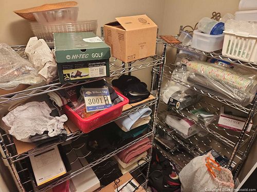 3 Chrome-Plated Wire Metal Shelving Unit, 5 Adjustable Shelves party items  (1 of 5)