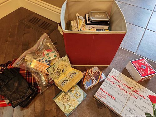 Mixed Lot: Playing Cards, Card Games, Utensils & Textiles (1 of 4)