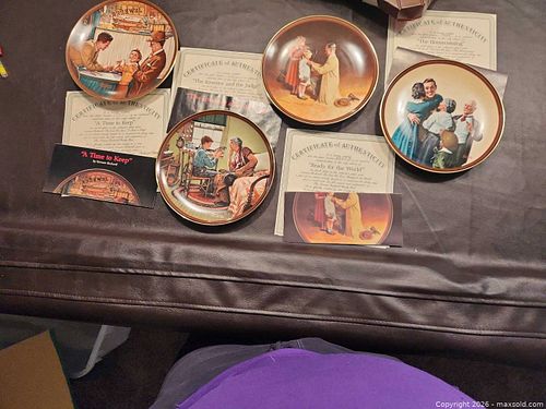 Norman Rockwell Collector Plates, Set of 5 (1 of 5)