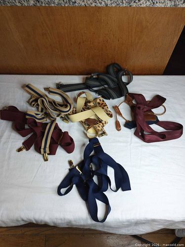 Pack of 7 Suspenders / Braces Assorted Colors & Styles (1 of 4)
