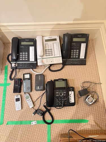 Panasonic digital speakerphones and assorted electronics  (1 of 3)