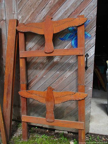 MID-CENTURY MODERN HAND MADE EAGLE BUNK BEDS  (1 of 4)