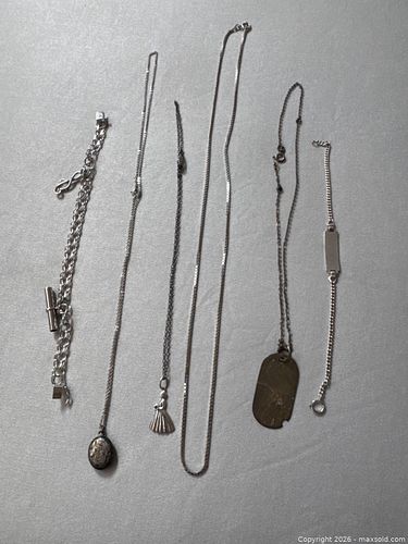 Sterling Silver Jewelry Including Necklaces, Bracelets, and Pendants (1 of 16)