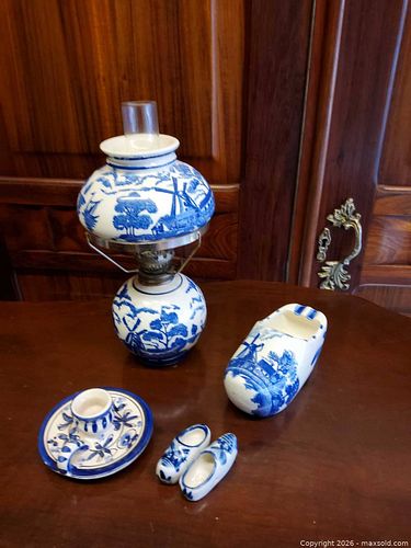 Vintage Blue and White Porcelain Lot (1 of 10)