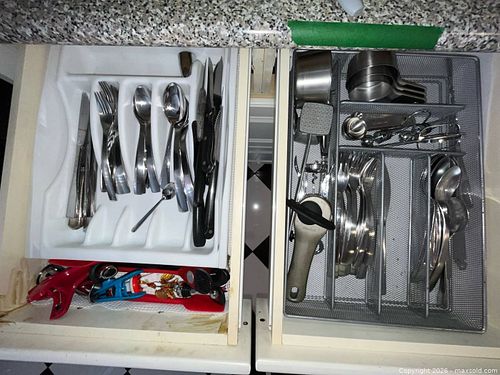 Cutlery & Kitchen Utensil Set with Measuring Tools, Gadgets, Flatware B (1 of 7)