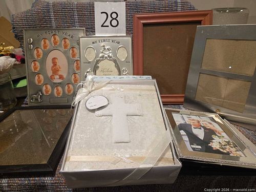 Assorted Picture Frames, Baby Album and Keepsake Christening Box (1 of 9)