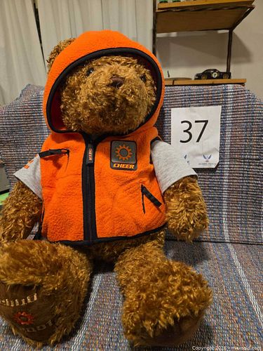 Cheer Logo Plush Teddy Bear with Embroidered '2000' '2001' Feet (1 of 9)
