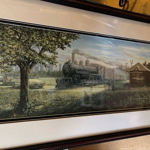 James Lumbers Limited Edition Framed Print — Train Landscape (1 of 3)