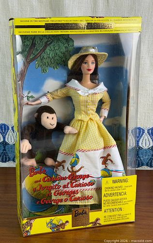 2000 Barbie Collectibles - Barbie and Curious George - NEW + Never Displayed (1 of 6)