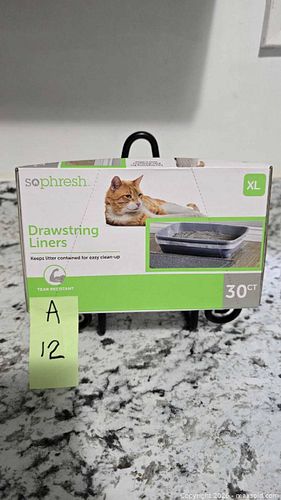 Lot A12- Sophresh XL Drawstring Litter Liners, 30 ct (1 of 2)