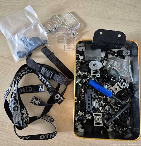 Tin of Hockey Helmet Parts and Screws (1 of 6)