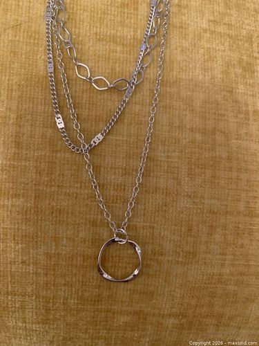 New Multi-Strand Silver Necklace  (1 of 3)