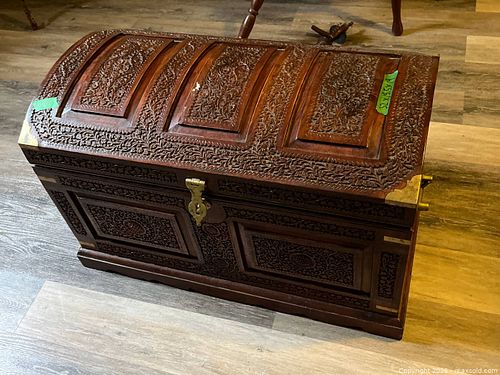 Wooden Carved Trunk  (1 of 11)