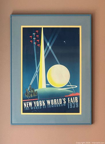 1939 New York World’s Fair Vintage Travel Poster by Joseph Binder Print (1 of 10)