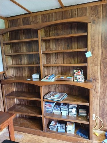 Bookshelf / Bookcase, Veneer Plywood-Stained Wood D (1 of 9)