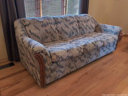Gimson Slater Fabric Sofa, Gray/Beige Patterned D (1 of 7)