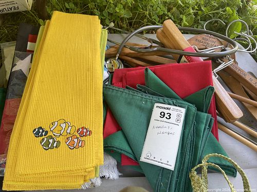 Mixed Lot: Linens, Wooden & Clip Hangers, Stethoscope (1 of 6)