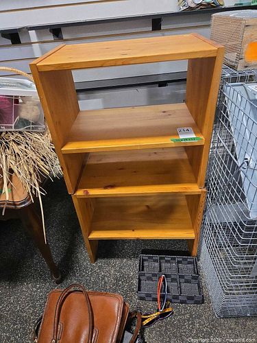 Two Solid Pine Side Tables  A (1 of 6)
