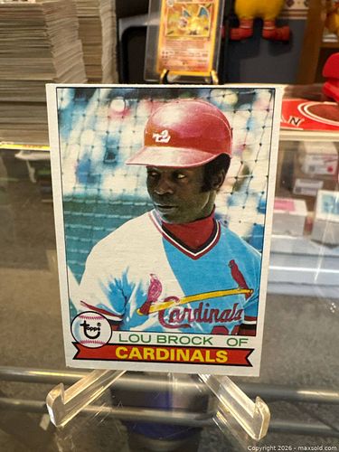 1978 Topps Lou Brock #665 St. Louis Cardinals Card (1 of 3)