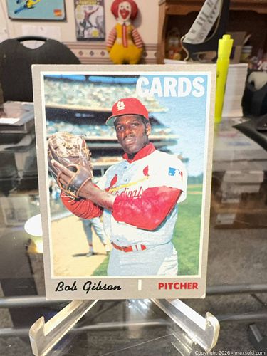 Topps 1970 Baseball Card #530 Bob GIBSON — St. Louis Cardinals (1 of 3)