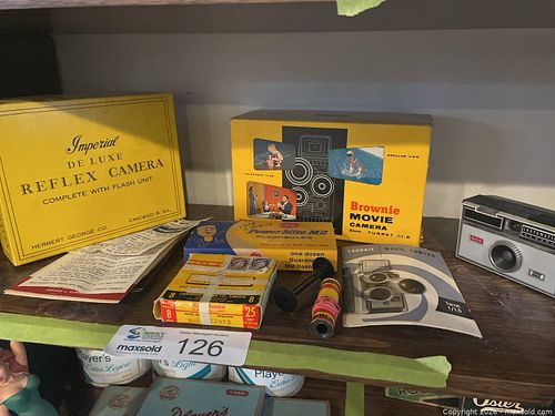 Vintage camera boxes & A Kodac Camera (1 of 6)