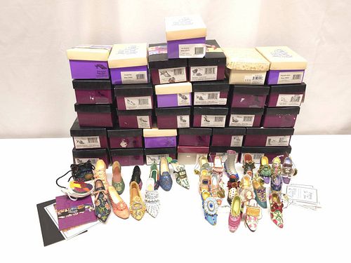 40+ Lot of  "Just the Right Shoe" Minature Porcelain Collectible Shoes (1 of 7)