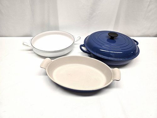 Lot of Enameled Cookware Le Creuset and Dansk (1 of 6)
