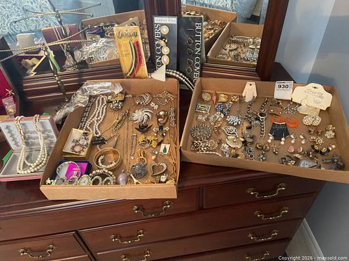 Costume Jewelry Including Earrings, Brooches and Bracelets (1 of 14)