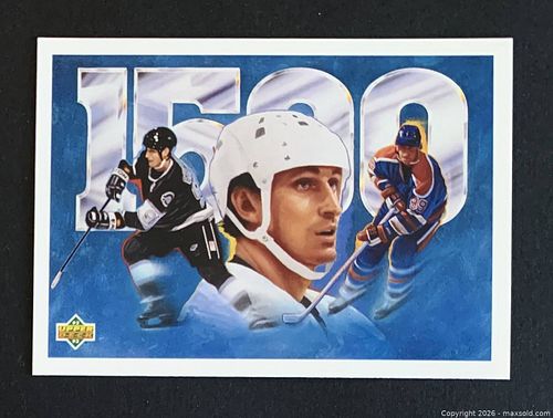 Wayne Gretzky 1992-93 UD 1500 Assists Card #33 (1 of 2)