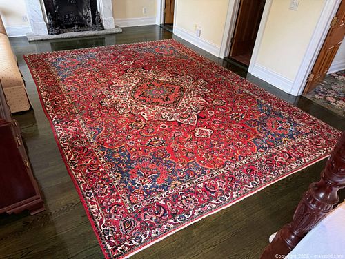 Hand Knotted Persian Bakhtiari 100% Wool Rug- 12.8ft x 9.3ft (1 of 7)
