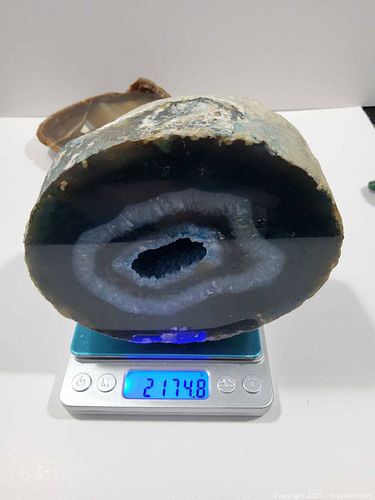 Blue Agate Geode (1 of 3)
