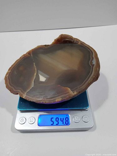 Large Brown Agate Geode (1 of 3)