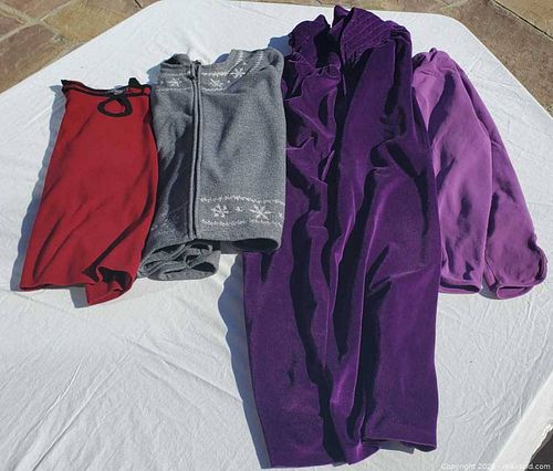 Lot of 4 Women's Mixed Clothing Assortment Large (Tops, Cardigans, Dresses, Pants) (1 of 9)