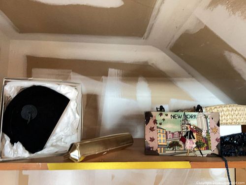 Lot of 4-6 Evening Clutches & Hats - Mixed Materials & Colors (1 of 11)