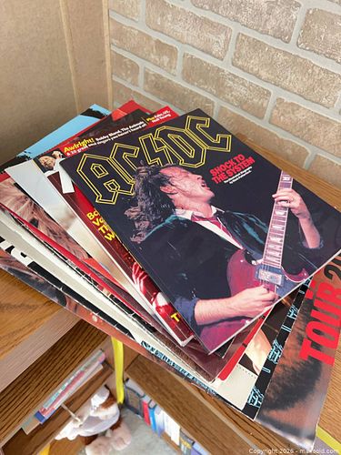 Lot of 6-10 1980s Concert Programs and LP Sleeve Inserts (1 of 8)