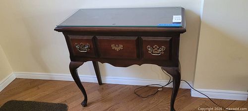 Entrance Table; dark wood (1 of 7)