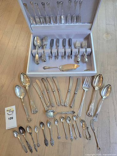 Assorted  Silver Flatware Set – 40 Pieces (1 of 18)