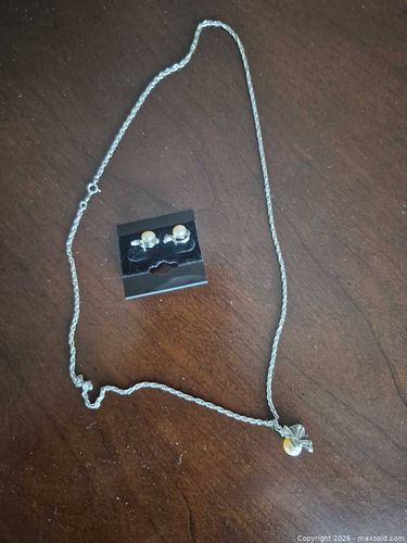 Pearl Neclace and Ear Rings (1 of 4)