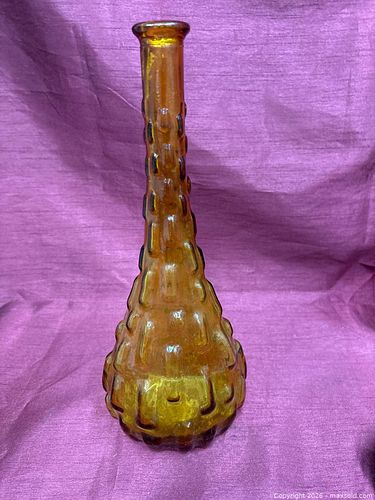 Amber Glass Vase, Made in Italy (1 of 3)