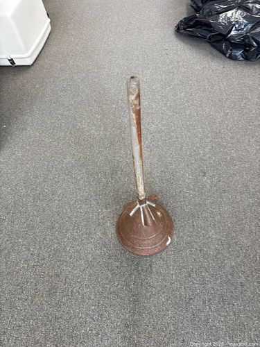 Antique Metal Laundry Plunger (1 of 3)