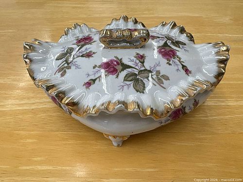 Vintage Porcelain Dresser / Jewellery Dish, Small (1 of 3)