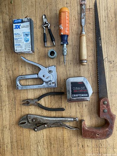 Miscellaneous tools, tape measure, stapler (1 of 3)