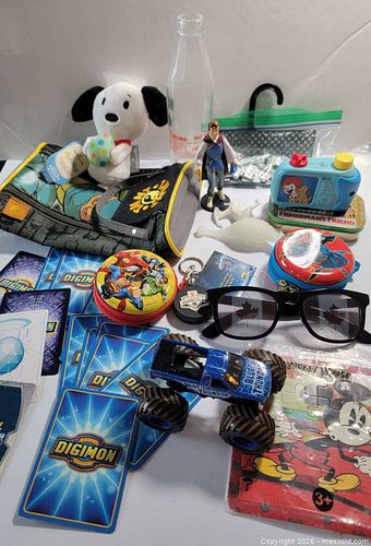 Large Kids & Collectibles Lot Monster Jam 1999 Digimon Cards Snoopy Disney (1 of 10)