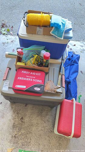 Mixed Outdoor & Camping Gear Lot with Coolers and Tools (1 of 13)