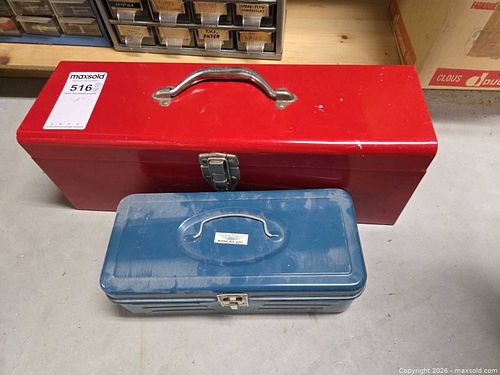 Metal Toolbox with Assorted Nails, Tools & Hardware  A (1 of 9)