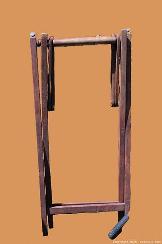 Wood Folding Director's Chairs and Luggage Stand, 3 Pieces (1 of 3)