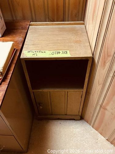 Wood Bedside Cabinet  (1 of 3)